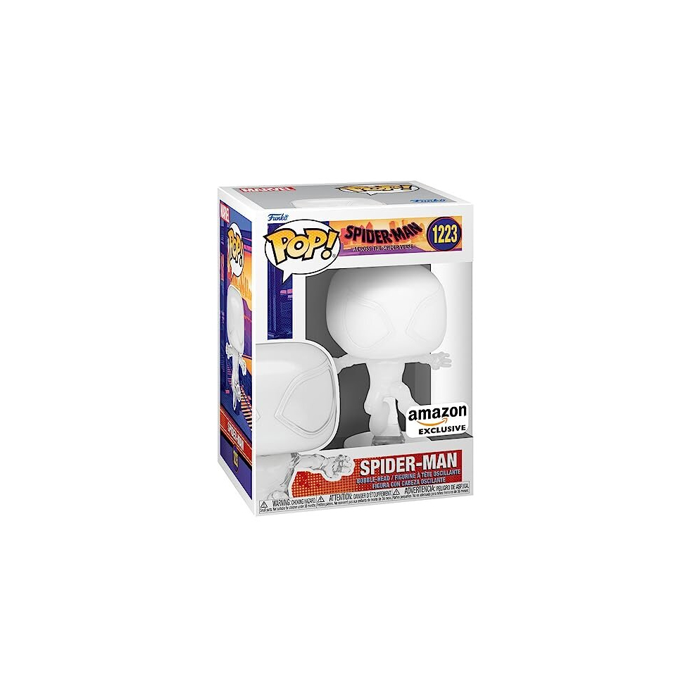 POP! Vinyl: Spider-Man: Across the Spider-Verse: Miles Morales - (Transparent) - Spiderman Into the Spiderverse 2 - Amazon Exclusive - Collectable