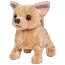 105893236 ChiChi Love Baby Puppy, for Children from 3 Years, Soft Toy Dog, 15 cm Tall that Runs, Barks and Wiggles with Tail