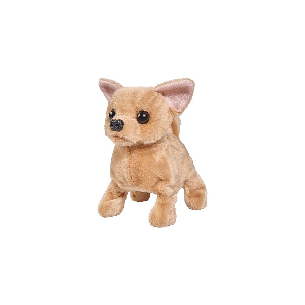 105893236 ChiChi Love Baby Puppy, for Children from 3 Years, Soft Toy Dog, 15 cm Tall that Runs, Barks and Wiggles with Tail