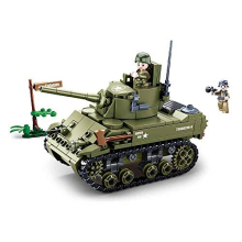 Sluban M38-B0856 WWII-m5 lichte tank