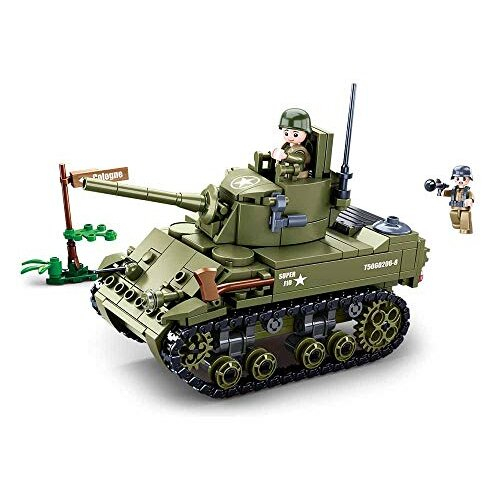 Sluban M38-B0856 WWII-m5 Lichttank