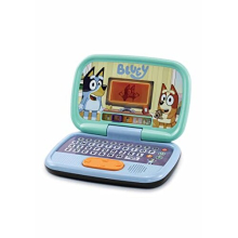 Bluey Game Time Laptop, Interactive Learning Laptop with Pre-School Content, Official Bluey Character Toy for Kids, Letters, Numbers, Music, Gift for