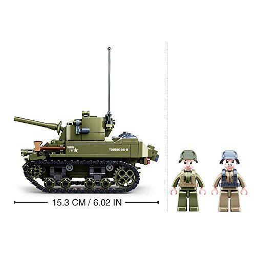 Sluban M38-B0856 WWII-m5 Lichttank 2