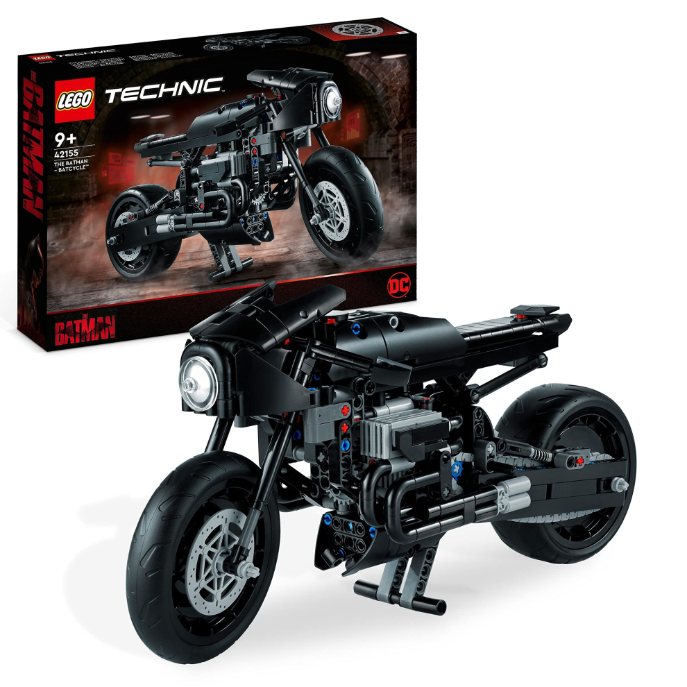 42155 Technic THE BATMAN â BATCYCLE Set, Collectible Toy Motorbike, Scale Model Building Kit of the Iconic Super Hero Bike from 2022 Movie