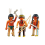 PLAYMOBIL 3 Indiaanse krijgers 6272 1