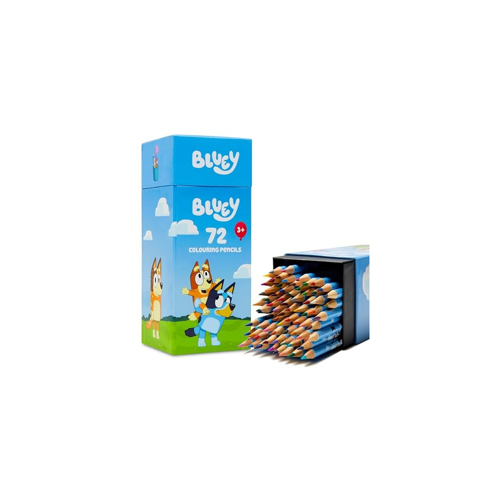 Bluey Colouring Pencils For Kids - 72 Pencils Colouring Box Colouring Set For Children Aged 3+ Gifts For Kids