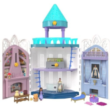 Wish Rosas Castle Dollhouse Playset with 2 Posable Mini Dolls, Star Figure, 20 Accessories, Light-Up Projection Dome & More, HPX38