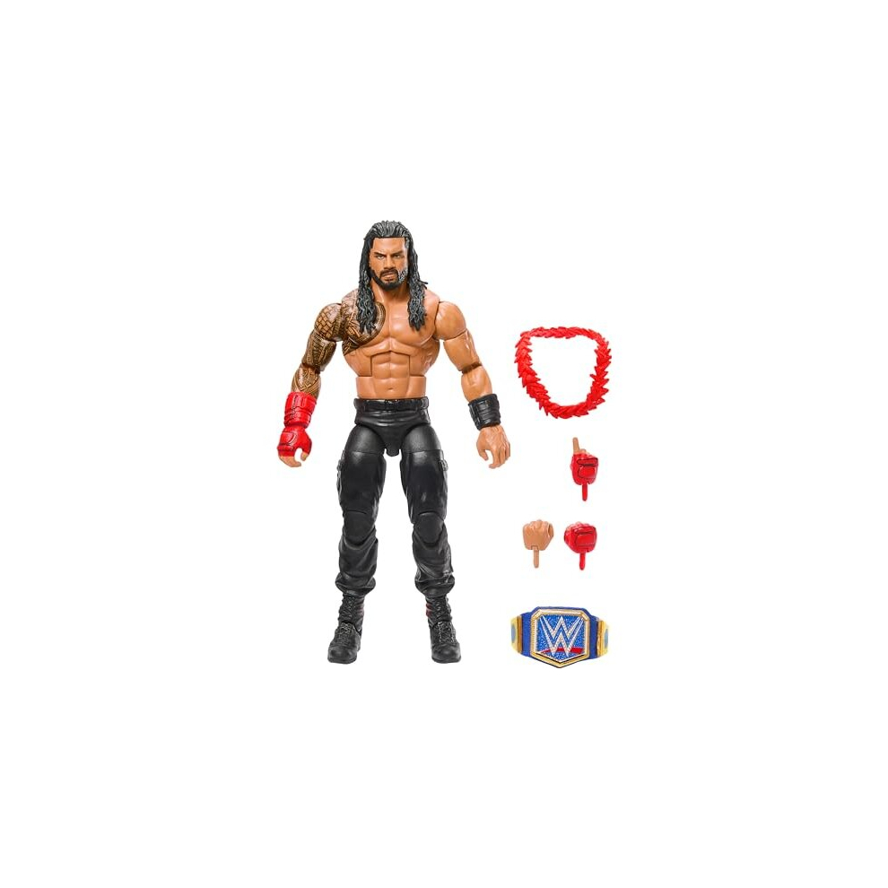 WWE Action Figure Roman Reigns Top Picks Elite Collection with Accessories HWX34