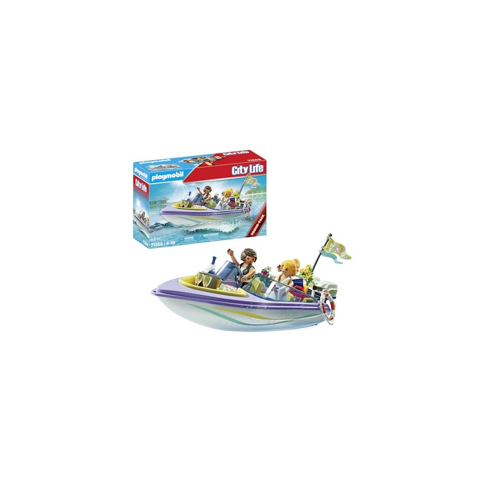 71366 Wedding Honeymoon Speedboat Trip Promo Pack, ceremony gift set, Fun Imaginative Role-Play, PlaySets Suitable for Children Ages 4+