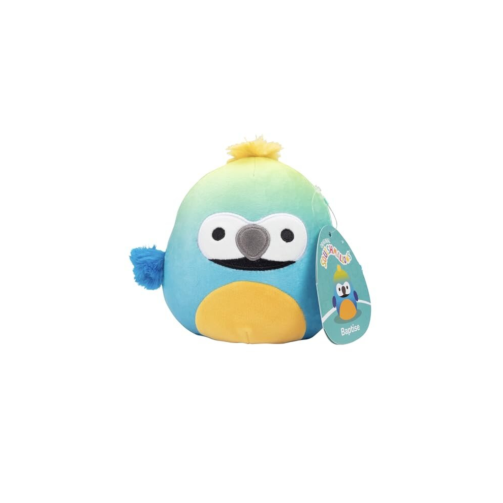 5" Baptise The Macaw - Officially Licensed Kellytoy Plush - Collectible Soft & Squishy Mini Bird Stuffed Animal Toy - Add to Your Squad - Gift for