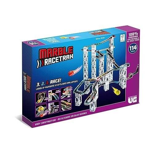 Marble RaceTrax Game - 114 pieces Marble Race Track