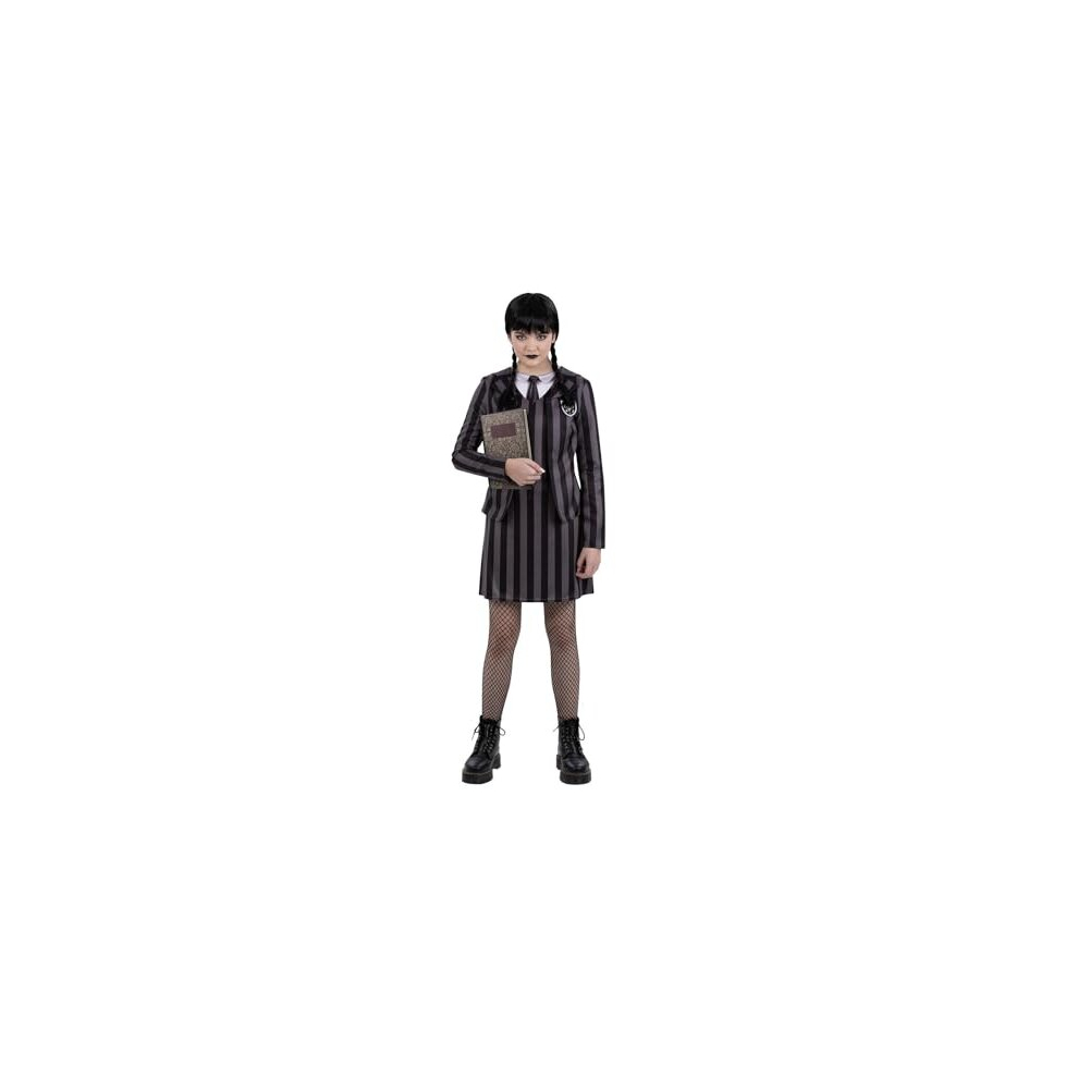 Smiffy's Child Gothic School Uniform Costume Age Medium Black