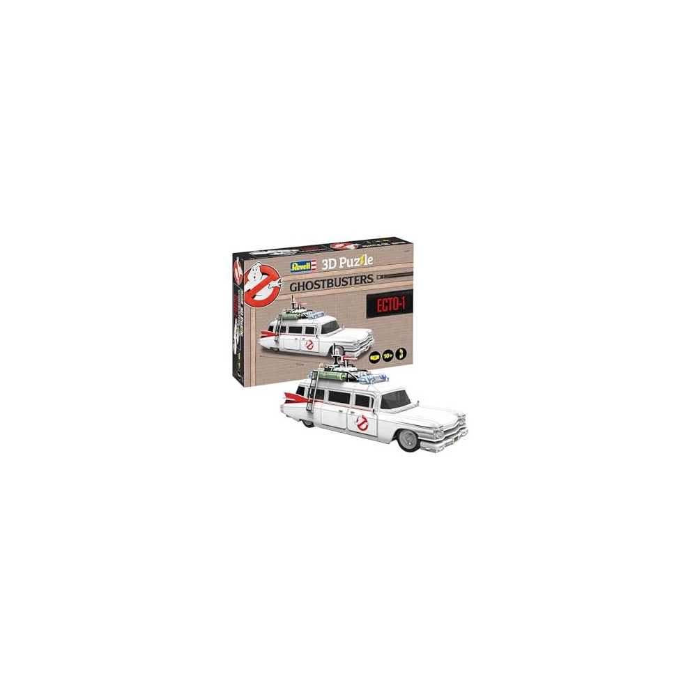 3D Puzzle 00222 Ghostbusters Ecto-1, 120 Pieces, Highly Detailed, 33 cm in length, Fun & Easy To Build