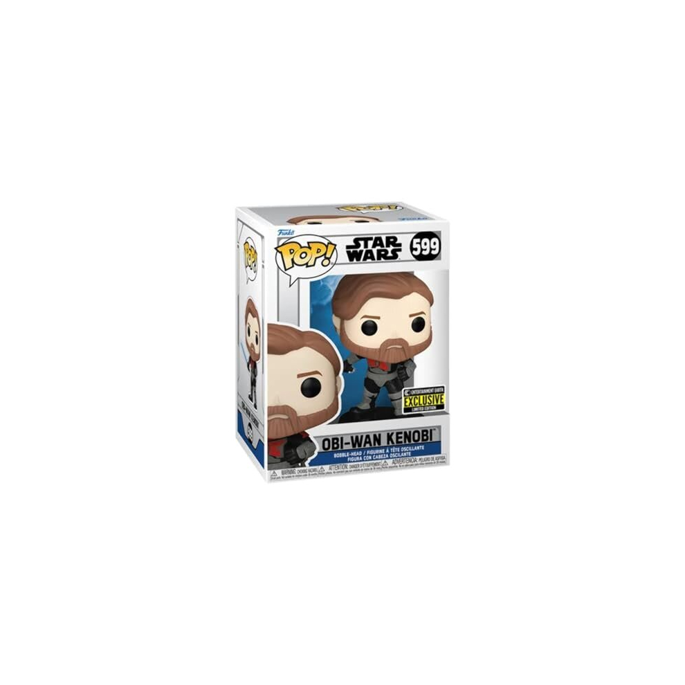 Star Wars: The Clone Wars OBI-Wan Kenobi Mandalorian Armor Pop! Vinyl Figure #599 - Entertainment Earth Exclusive, Blue