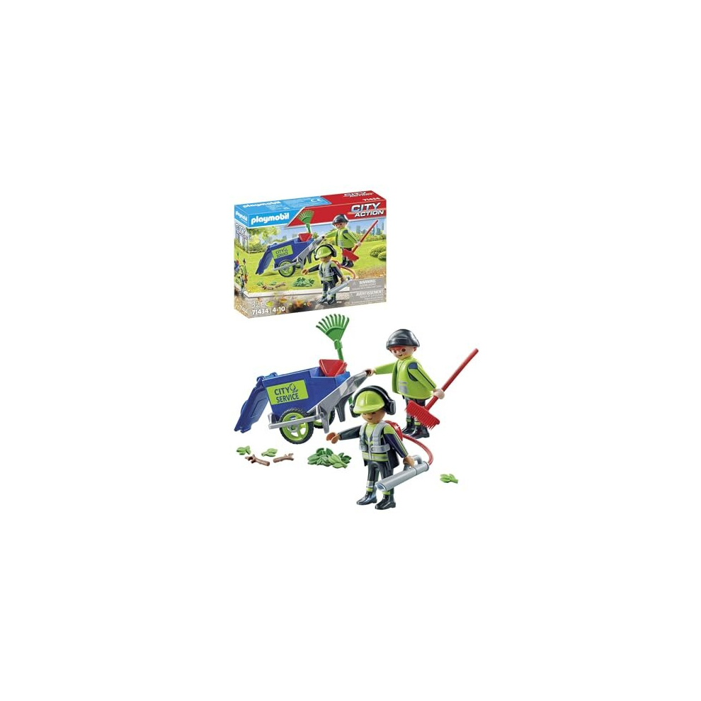 71434 City Life Street Cleaning team, City Cleaner Educational Toy, Imaginative Role-Play, PlaySets Suitable for Children Ages 4+