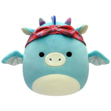 SQCR04125 Dark Teal 7.5" Dragon-Add Tatiana to Your Squad, Ultrasoft Stuffed Animal Toy, Official Kellytoy Plush
