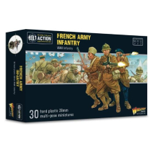 French Army Infantry - 28mm Scale Plastic Miniatures for Bolt Action Highly Detailed World War 2 Miniatures for Table-top Wargaming