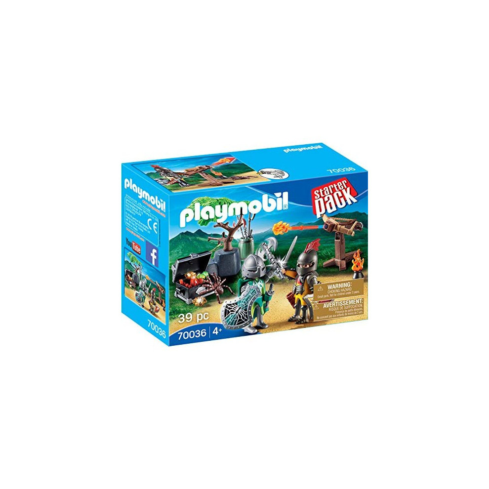 Playmobil 70036 Starter Pack Knight's Treasure Battle, Fun Imaginative Role-Play, Playsets Suitable For Children Ages 4+