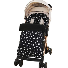 Baby Stars Print Footmuff Universal Baby Stroller Cosytoes Liner Soft Polar Fleece Buggy Padded Warm Thick Cotton Baby Sleeping Bag Newborn Windproof