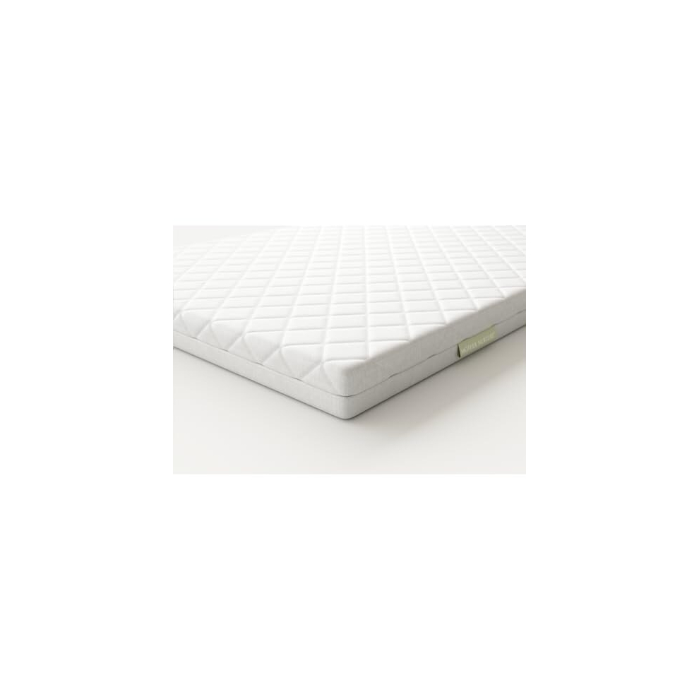 Classic Foam Travel Cot Mattress, 95 X 65 X 7.5Cm White Mother Nurture