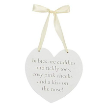 Mum To Be Present Baby Shower Gift Favour Mummy Unisex Keepsake-'Kiss On The Nose' Plaque by Juliana