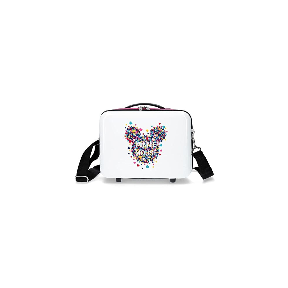 Disney White Minnie Magic Adaptable Beauty Case 29X21x15 Cms Abs