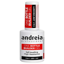 Professional Gel Builder Nail Construction - Triphasic 3 in 1 Low Viscosity - LED & UV Builder Gel in a Bottle - Nail Extension - Self Levelling High