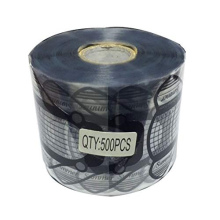 500Pcs Nail Form, Clear Black Color Nail Art Guide Stickers for Acrylic UV Gel Nail Tips Manicure Extension Tool