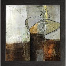 Watson Range Abstract Pebble IV by Jane Davies Picture Frame, Wood - 5 x 5 Inches, Black