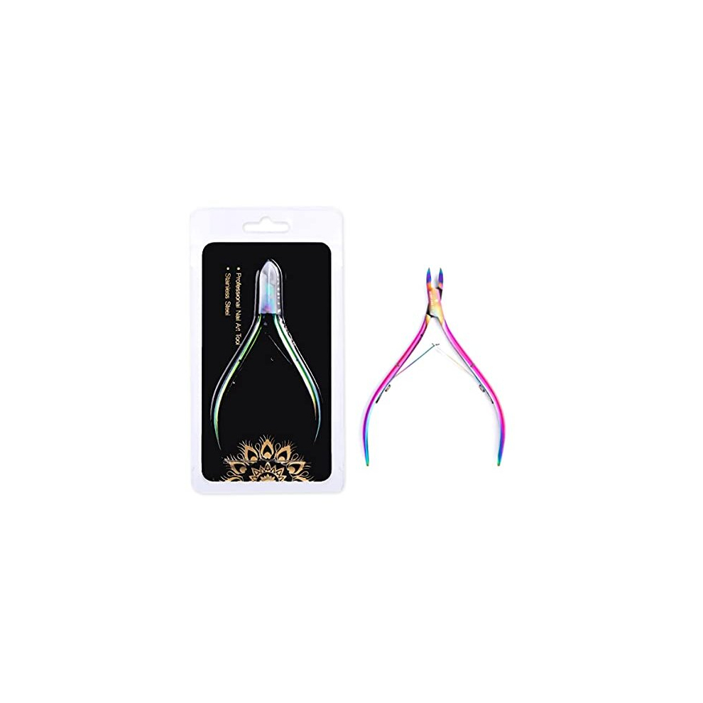 Vape Sharks Nail Cuticle Nipper Scissors Stainless Steel Rainbow Tweezer Clipper Dead Skin Remover Scissor Plier Pusher Tool For The Perfect Manicure
