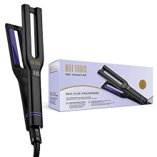 Pro Signature Dual Plate Straightener (Dual Plate Design with Heater Controls, Charcoal Ceramic Plates, 30 Heat Settings, Pulse Technology)
