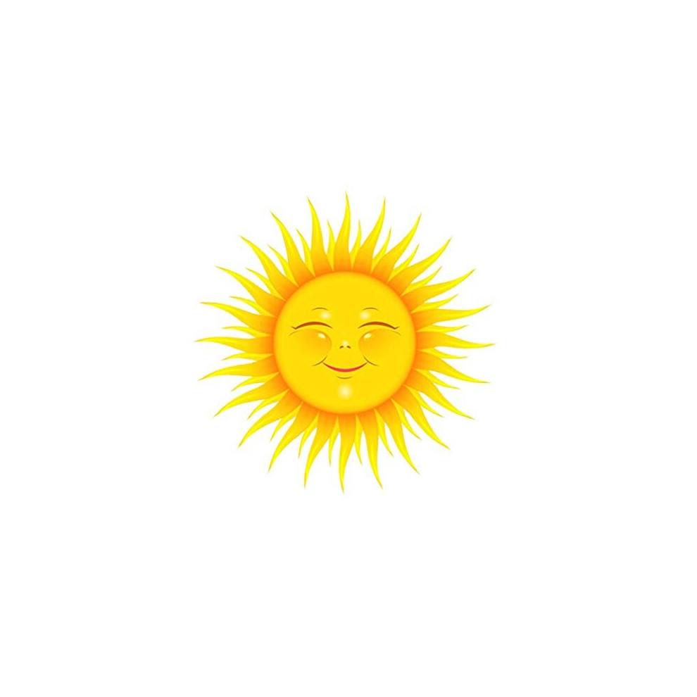 Besportble Cartoon Sun Wall Decals Sticker Decor Art Peel And Stick Wall Art Sticker Decor Decoration For Kids Rooms Baby Toddlers Teen Nursery Bedroom Living