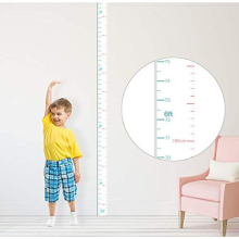 COLORRABBIT 3D DIY Growth Chart Art Acrylic Growth Chart Ruler Wall Decor For Measuring Kids Boys Girls, Large White 83'' (large 83''1.97'')
