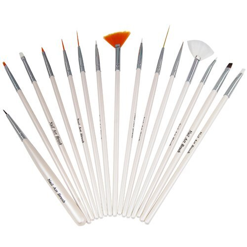 20pc Nail Art Design Painting Dotting Detailing Pen Brushes Bundle Tool Kit Set 2