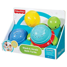 Stack and Strain Bath Turtle, Baby Stacking Floating Bath Toy, 6 Months Plus