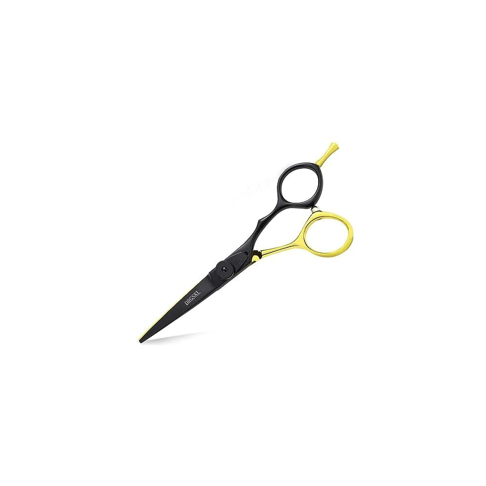 Drgskl Gold Professional Razor Edge Hair Cutting Scissors 5.5" Barber Thinning Shears (A-5.5- Cutting Scissor)