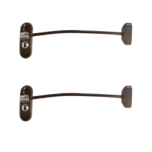 Window Restrictor with Key - Window Safety Locks with 20cm Cable, Window Locks for Child Safety, Security Window Limiter Restrictor for All Types of