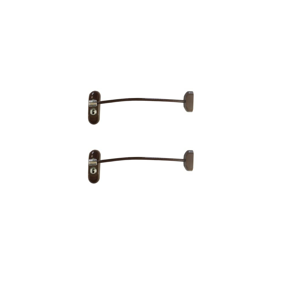 Window Restrictor With Key - Window Safety Locks With 20Cm Cable, Window Locks For Child Safety, Security Window Limiter Restrictor For All Types Of 5060070030203
