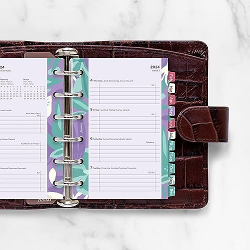 Pocket Illustrated Floral Week on 2 Pages 2022 Diary Pack 1