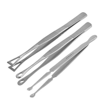 Body Piercing Holder Pennington Tweezers Oval Tweezers Ball Bead Holding Tweezers, Choose from 3 Models (Set of 3 Tweezers)