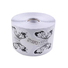500Pcs/Roll Nail Form Guide Acrylic Tip Extension Forms Butterfly Design Nail Form Sticker Rroll Manicure Tool