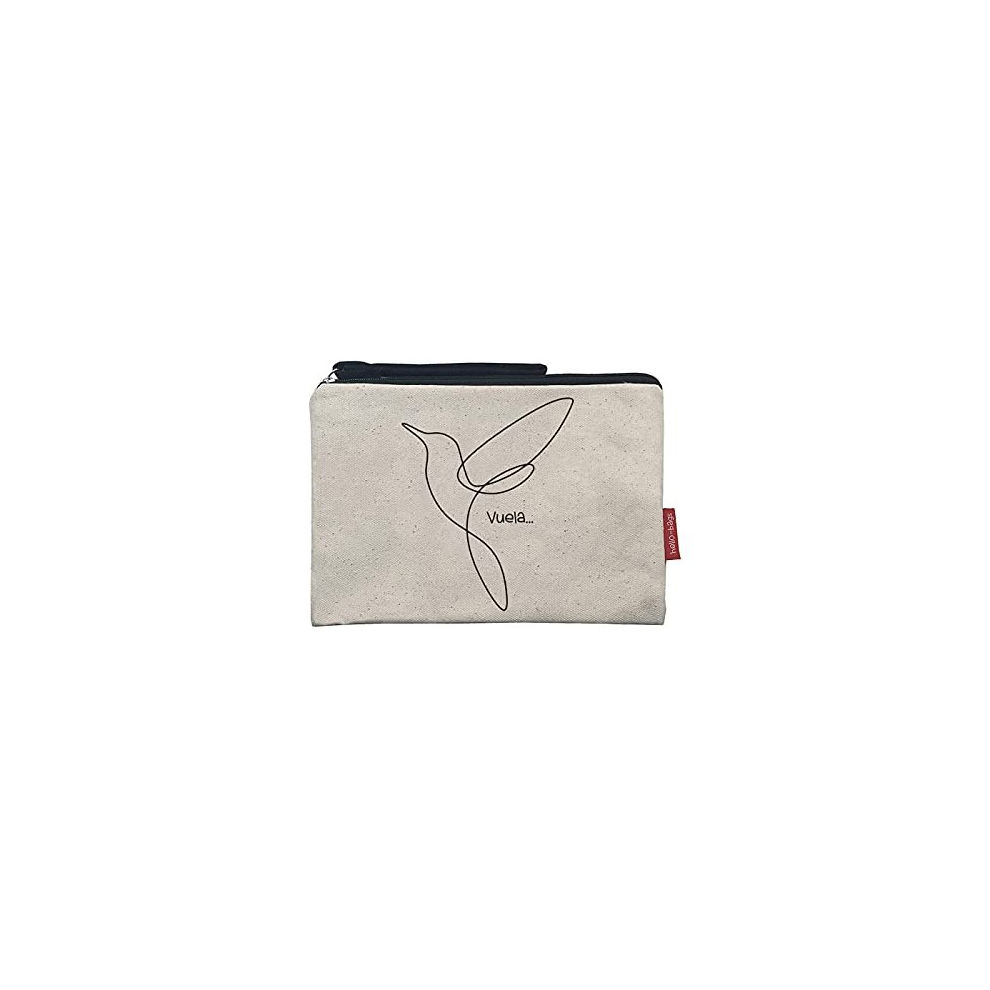 Hello-Bags White N-002-Vuela, Women's Toiletry Bag,