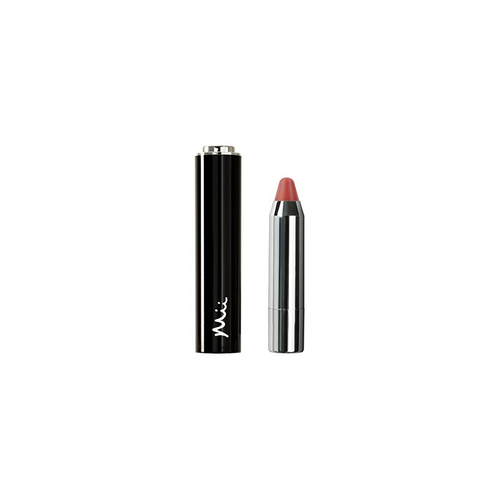 Spongelle Mii Cosmetics Click & Colour Lip Crayon - Long Lasting Satin Crayon Lipstick - Cognac,1.5G