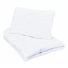 Children's blanket baby duvet cot 100x135 cm - baby blanket and pillow 40x60 cm Children's duvet set quilt bedding microfiber white
