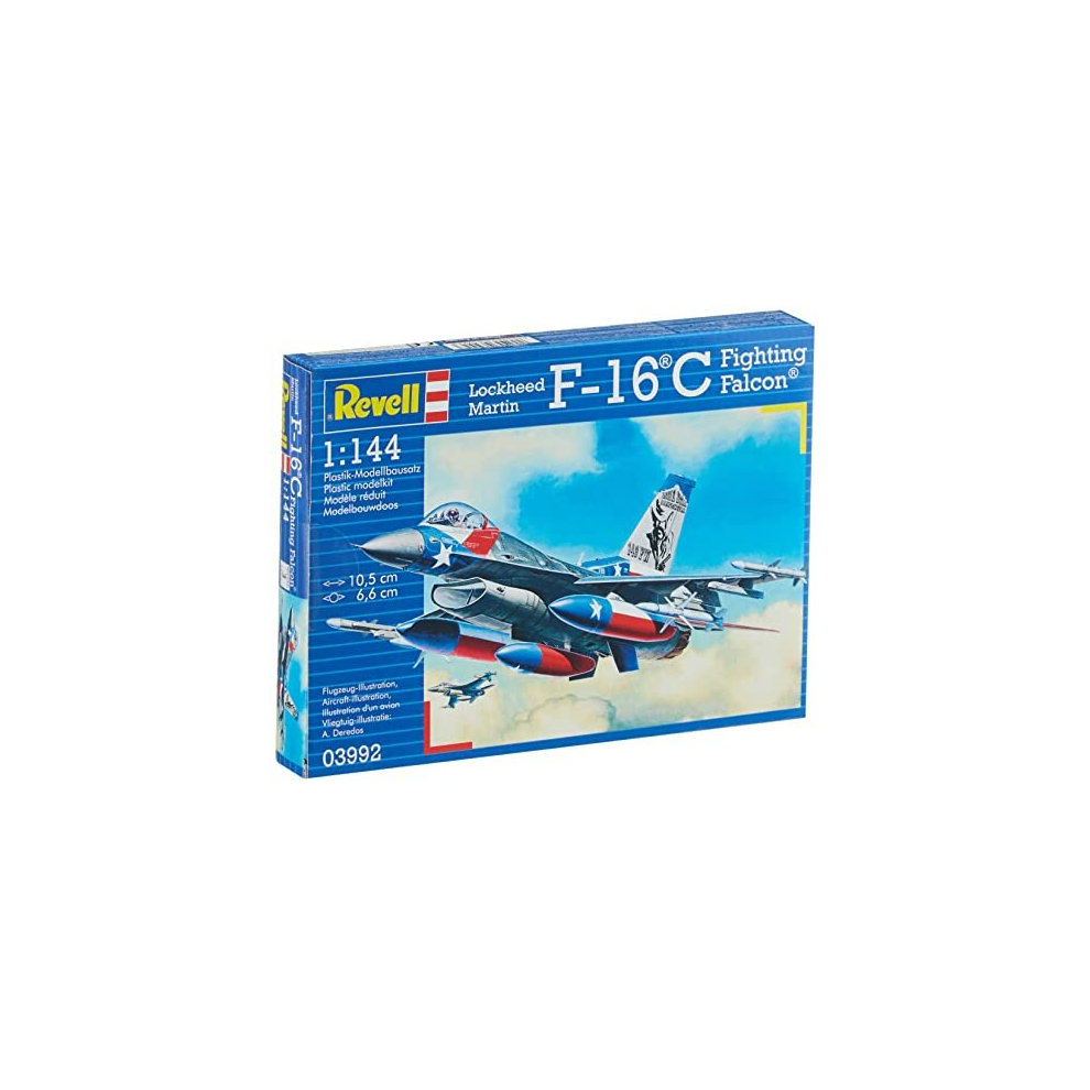 Revell 03992 Lockheed Martin F-16C Fighting Falcon 1:144 Scale Unbuilt/Unpainted Plastic Model Kit