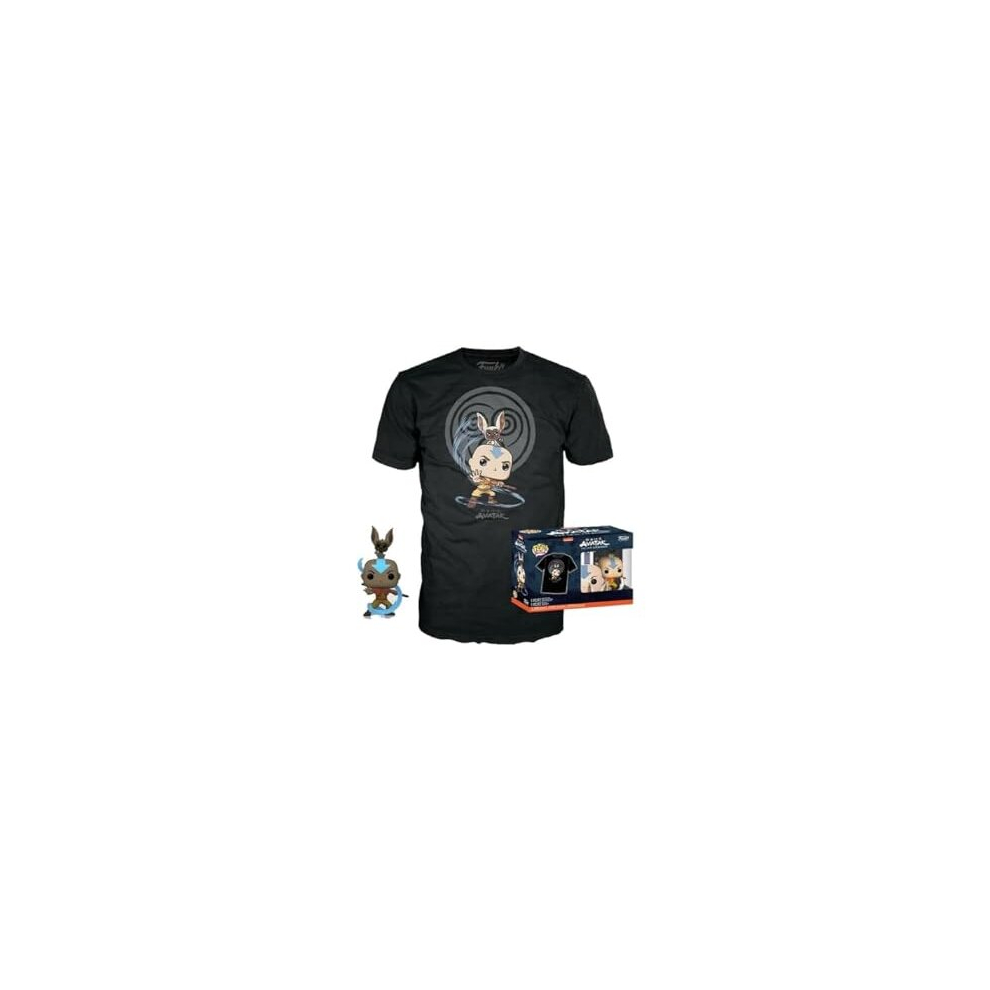 Pop! & Tee: Avatar - Element Bending - (XL) - Avatar: the Last Airbender - T-Shirt - Clothes With Collectable Vinyl Figure - Gift Idea - Toys and