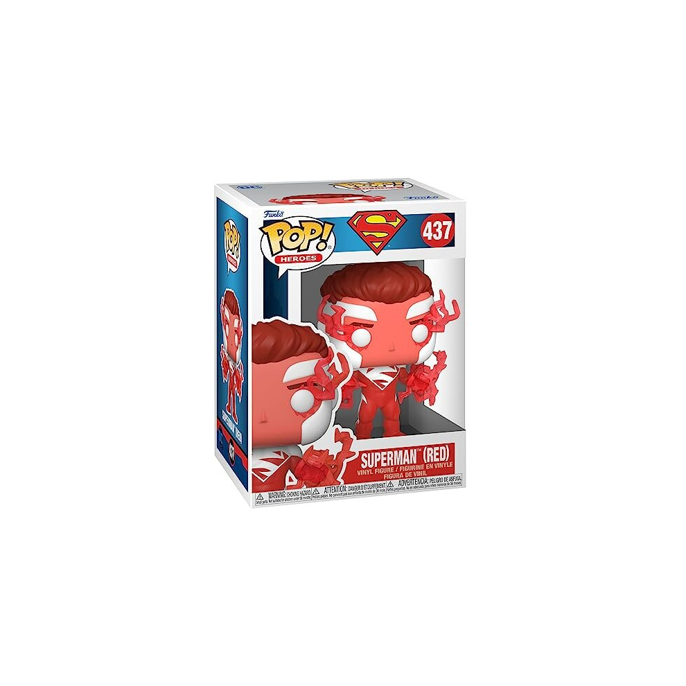 POP! Heroes: DC - Superman - (Red) - DC Comics - Amazon Exclusive - Collectable Vinyl Figure - Gift Idea - Official Merchandise - Toys for Kids &