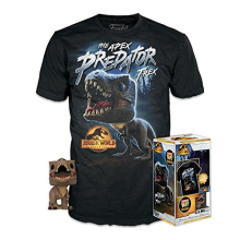 Pocket POP! & Tee: Arcadia - Trex - Large - (L) - Jurassic World - T-Shirt - Clothes With Collectable Vinyl Minifigure - Gift Idea - Toys and Short