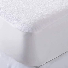 - Waterproof Cot Mattress Protector - Hypoallergenic, Cotton Rich Cot Mattress Protector - to Fit Cot Mattress 60x120 cm White