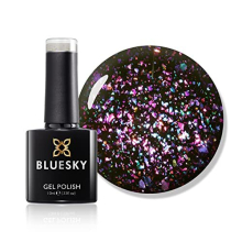 Gel Nail Polish, Elektra Galaxy 6, Purple Glitter, Long Lasting, Chip Resistant, 10 ml (Requires Curing Under UV LED Lamp)